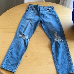 Levi’s ripped wedgie jeans